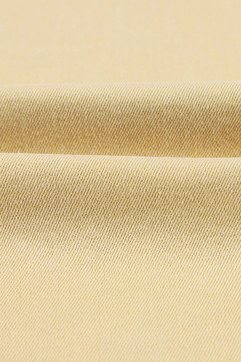 กางเกงยีนส์บานกลางเอวสีกากี Raw Edge