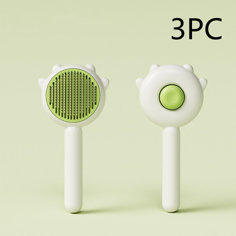 แมวหวีนวดสัตว์เลี้ยง Magic หวีกำจัดขนแมวและสุนัขแปรงสัตว์เลี้ยงกรูมมิ่งอุปกรณ์ทำความสะอาด Scratcher