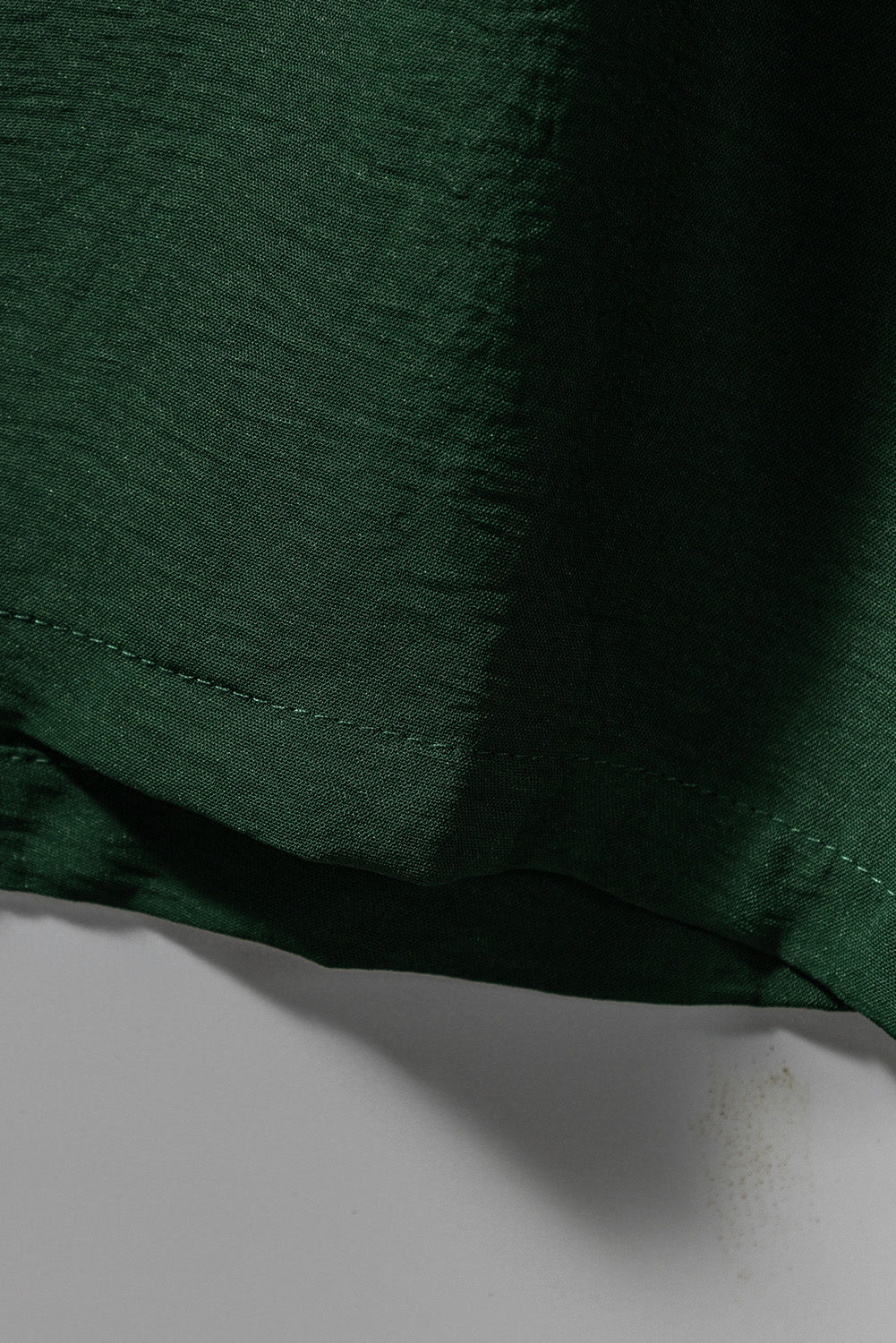 จั๊มสูทขากว้างแขนกุดสม็อคสีเขียวมีกระเป๋า