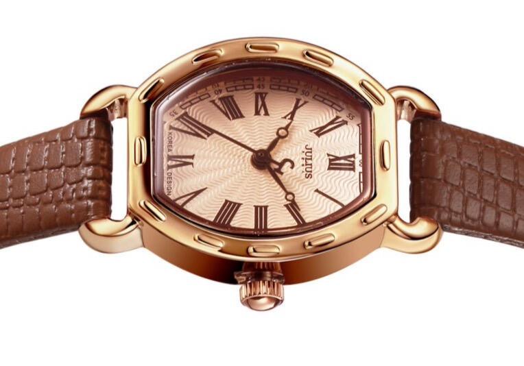 JULIUS นาฬิกาข้อมือผู้หญิง สายหนัง #สีน้ำตาล (JA-544E)