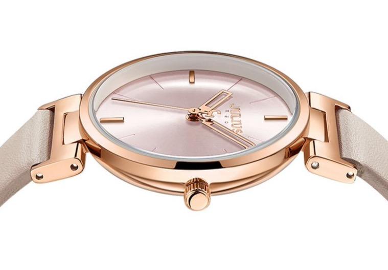 JULIUS นาฬิกาข้อมือผู้หญิง สายหนัง #สีฟ้าเทอร์ควอยซ์ (JA-1271C)