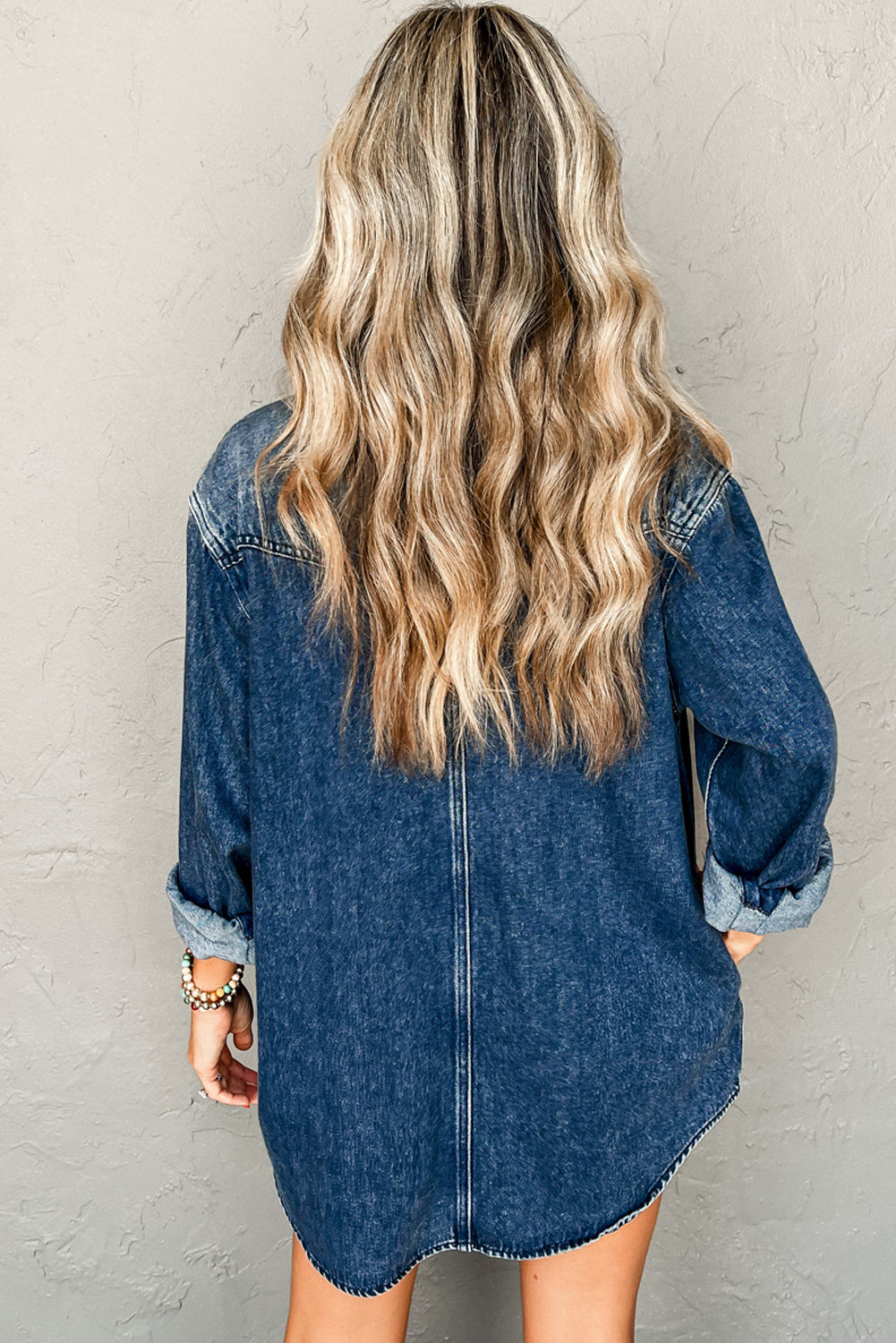 เสื้อเชิ๊ตเดนิม Sail Blue Flap Pocket Snap 