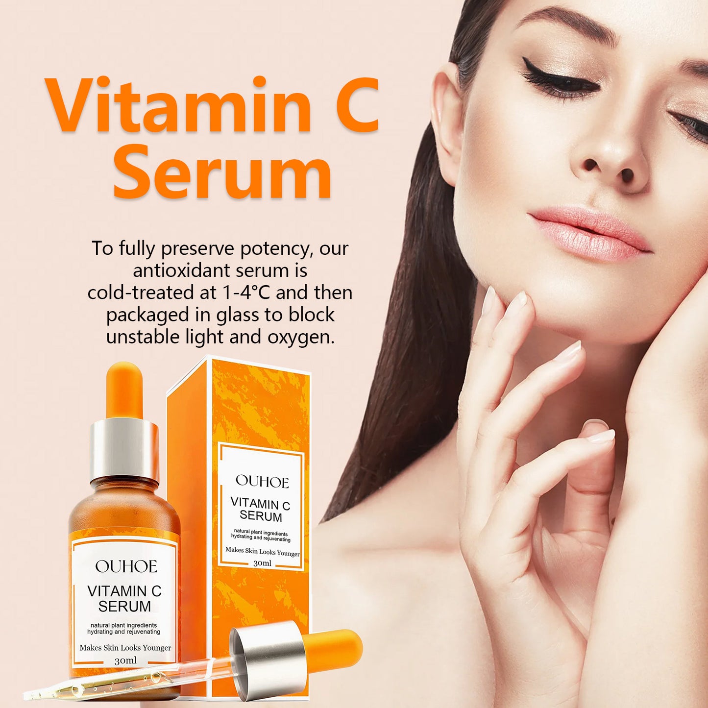 ริ้วรอยเหี่ยวย่นริ้วรอยฝรั่งเศสกระชับผิวหน้า Anti-Aging Care Solution
